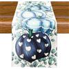 Aitsite Runner Da Tavola Autunnale, Runner da Tavola Halloween Tovaglia Autunno Zucca Centrotavola Autunnale Decorazioni Halloween Autunno, Decorazioni Autunnali casa 40 X 180cm (Blue Pumpkin)