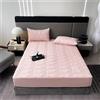Morbuy Trapuntato Coprimaterasso Impermeabile Matrimoniale Traspirante con Cerniera Microfibra Extra-Morbida e Biestensibile Coprimaterasso con Tasche Profonde Fino a 25cm (180 * 200+25cm,Rosa)
