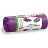 Stella pack STELLA 009893 - Sacchetti per la spazzatura con cordino, 35 l, 15 pezzi, profumo di lavanda, sacchetti per la spazzatura domestica, per ufficio, in pellicola LDPE, prodotto in granulato, colore:
