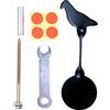 ANCLLO Bersagli Spinner Reimpostare Bersaglio Bersagli Pistola ad Aria compressa Pratica Bersagli archiviati Bersagli Interni per Fucili ad Aria compressa - Bullseye Bersaglio di tiro Set di bers