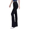 XTEES Jegging svasato a vita alta in denim a gamba larga in maglia elasticizzata, pantaloni in denim modellanti curvy con controllo della pancia, Nero , L