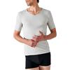 Damart T-Shirt con Scollo a V, Maniche Corte, Filato Classico in Thermolactyl Bianco XXXL