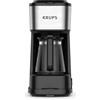 Krups Simply Brew Caffettiera con filtro 3 in 1, 3 opzioni di erogazione, Caffè Americano, caraffa in vetro resistente al calore, tazza da viaggio in acciaio inossidabile a doppia parete, KM207D