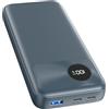 A ADDTOP Power Bank 20000mAh Batteria Esterna - A ADDTOP 22,5W Ricarica Rapida Caricabatteria Portatile PD3.0 QC4.0 con Display Digitale LED e 3 Porte, 2 USB C In&Out, 1 USB A per Smartphone Tablets Blu