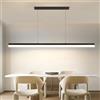 Mikeru 150CM Lampada a Sospensione Lineare Moderna, Dimmerabile 10%-100% Lampada a Sospensione Per Isola Con Temperatura Di Colore Regolabile Da 3000k-6000k, Adatta Per Cucina, Sala Da Pranzo