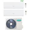 Hisense Climatizzatore Condizionatore Hisense Dual Split Inverter serie IQ PLUS 9+9 esterna 2AMW42U4RGC inverter Classe A++ gas R32 WiFi integrato 9000+9000