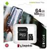 Kingston Canvas Select Plus SDCS2/64GB Scheda microSD Classe 10 con Adattatore SD Incluso, 64 GB