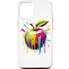 Laroli Aesthetic Art Custodia per iPhone 13 Pro Colorato Pop Art Mela Mele