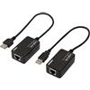 LogiLink UA0021D - Extender USB 2.0 (estensione tramite cavo RJ45) fino a 50 m