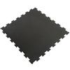 TOORX PROFESSIONAL LINE Toorx Pavimento anti-trauma 8 mm puzzle a incastro - 100x100cm - gomma riciclata nera - grana fine