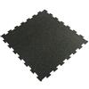 TOORX PROFESSIONAL LINE Toorx Pavimento anti-trauma 8 mm puzzle a incastro -100x100cm - gomma riciclata nera + 15% EPDM grigio - grana fine