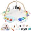 Lovevery La Play Gym: Palestrina per Neonato Sostenibile per le Varie Tappe della Crescita e Tappeto Gioco, Progettati da Esperti di Sviluppo Cerebrale
