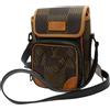 Louis Vuitton Pre-Owned - Borsa a tracolla LV x Nigo Giant Damier Ebene Monogram Nano Amazone Messenger 2020 - Donna - tela - Taglia unica - Marrone