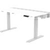 Dezctop Scrivania Gaming Dezctop Bifrost Elite 160 (senza Pannelli D-Board) - Gambe motorizzate, efficiente sistema di gestione dei cavi, include due ripiani in fibra ad alta densità, Colore Bianco