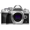 Olympus Fotocamera Olympus OM-D E-M10 Mark IV con sistema Micro Quattro Terzi Olympus, sensore da 20 MP, schermo LCD, mirino elettronico, video 4K, potente messa a fuoco automatica, Wi-Fi, argento