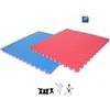 Vivisport Tappeto ad incastro cm. 100x100x2, bicolore rosso e blu Vivisport