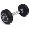 Diamond Manubri Gommati tondi Pro black Diamond Professional da 2 kg a 40 kg
