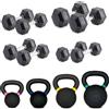 Diamond Set Manubri esagonali + Kettlebell pro Diamond