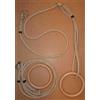 Vivisport Coppia anelli in legno con fune Vivisport