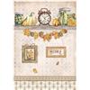Carta di riso Golden Harmony orologio e zucche Stamperia