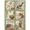 Carta di riso Forest 6 cards Stamperia