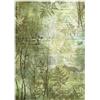 Carta di riso Forest alberi e foglie Stamperia