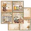 Carta Scrap Golden Harmony 4 cards Stamperia