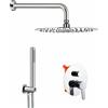 Damast - Kit doccia Steel tondo 25 cm con miscelatore - 16320