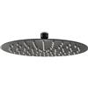 Damast - Soffione tondo diametro 25 cm NERO Relax - 17846