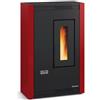 La Nordica EXTRAFLAME LUISELLA 5.0 STUFA PELLET VENTILATA SLIM BORDEAUX 5★ A+