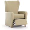 Eysa Copripoltrona bielastica relax colore beige disegno Harlem