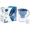 BRITA Caraffa Filtrante Marella XL per acqua, Blu (3.5l) - incl. 1 Filtro MAXTRA+ per la riduzione di cloro, calcare e impurità