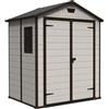 Keter Casetta Da Giardino In Resina 185x152x226H Cm Manor 6x5 Beige Keter Con Finestra