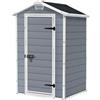 Keter Casetta Da Giardino In Resina 129x103x196H Cm Manor 4x3 Grigio Keter