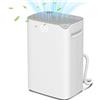HOMCOM Deumidificatore Portatile 20L/Giorno, Serbatoio 2.5L, 2 Velocità e 3 Funzioni e Timer 24 Ore, Bianco