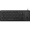 CHERRY G84-4400, Tastiera Compatta con Trackball, Layout per la Germania (QWERTZ), Cablate (Connessione USB), 2 Tasti Mouse, Switch Meccanici CHERRY ML, Nero