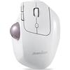perixx PERIMICE-720 - Mouse ergonomico trackball wireless 2,4 GHz e Bluetooth, angolo regolabile, livello 2 DPI, bianco
