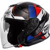 SHOEI Casco J-CRUISE 3 WHIZZY TC-10 Blu Rosso SHOEI M