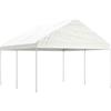 vidaXL Gazebo con Tetto Bianco 4,46x4,08x3,22 m in Polietilene vidaXL