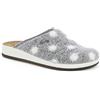 Inblu Pantofole Soffici a Pois, Donna, Grigio, 38 EU