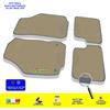 Autokit Tappetini Lancia Y 2003>2011 Ypsilon beige tappeti set da 2 con battitacco set 4