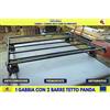 Montblanc Barre Portatutto auto per Panda 141 + Gabbia Portabagagli tetto auto portapacchi