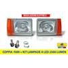 Autokit Fari Led Fiat Panda 141 4x4 Luci H4 Anteriori Fanali Lampade Lampadine kit