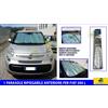 LAMPA PARASOLE AUTO PER FIAT 500 L RIFLETTENTE PARABREZZA ARGENTO METALLICO PARA SOLE