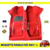Autokit Pianale Fiat 500 Moquette Interni Pavimento Epoca F L R Tappeto Rivestimento per