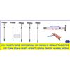 LAMPA PULIVETRI CON MANICO TELESCOPICO IN ALLUMINIO PULI VETRI AUTO KIT 5 PEZZI