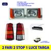 Autokit Fari Fanali per Panda 141 A Fari Stop Targa Anteriori Posteriori Luci Fanalini