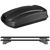 MENABO BOX Baule Barre Portatutto Tetto auto Portapacchi COMPATIBILE con Fiesta VII
