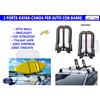 Menabo Portacanoa Kayak in auto kit porta canoe per barre set da 2 con in car tetto di