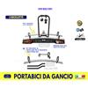 Menabò Portabici Gancio Traino Posteriore auto 3 Biciclette Bicicletta Trasporto Kit da